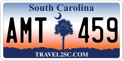 SC license plate AMT459