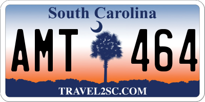 SC license plate AMT464