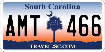 SC license plate AMT466