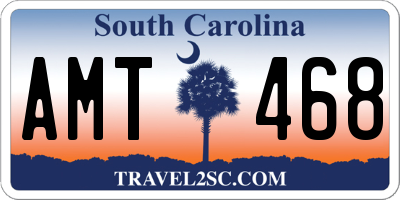SC license plate AMT468