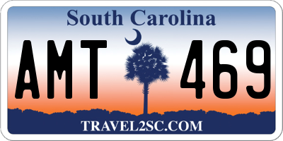 SC license plate AMT469