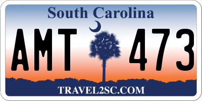SC license plate AMT473