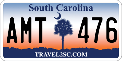 SC license plate AMT476