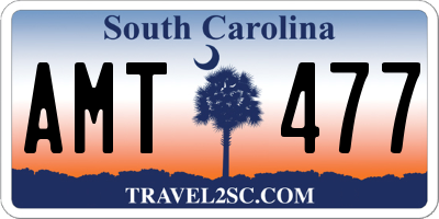 SC license plate AMT477