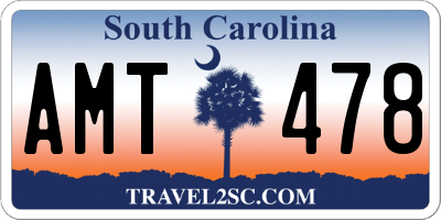 SC license plate AMT478