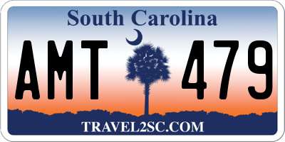 SC license plate AMT479