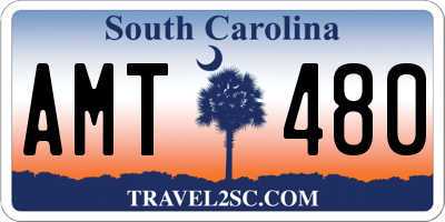 SC license plate AMT480