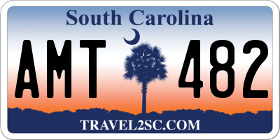 SC license plate AMT482