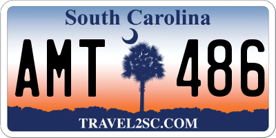 SC license plate AMT486