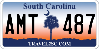 SC license plate AMT487