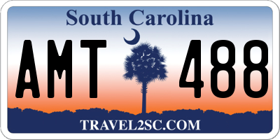 SC license plate AMT488
