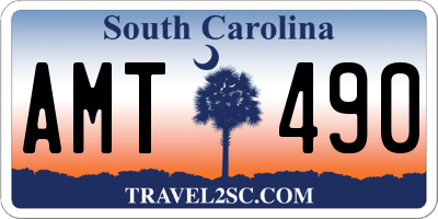 SC license plate AMT490