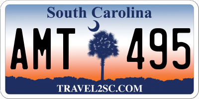 SC license plate AMT495