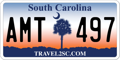 SC license plate AMT497