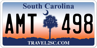 SC license plate AMT498