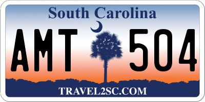 SC license plate AMT504