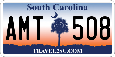 SC license plate AMT508