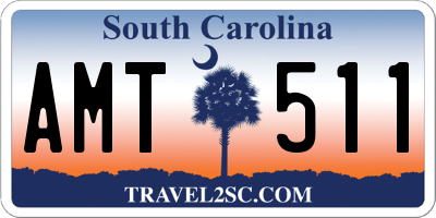 SC license plate AMT511