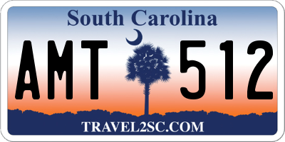 SC license plate AMT512