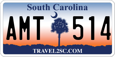 SC license plate AMT514