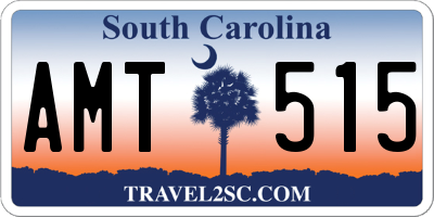 SC license plate AMT515
