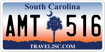 SC license plate AMT516
