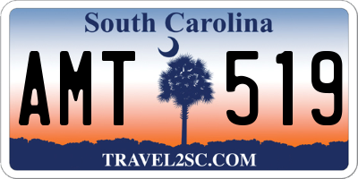 SC license plate AMT519