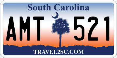 SC license plate AMT521