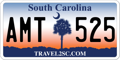 SC license plate AMT525