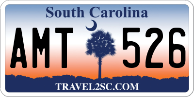 SC license plate AMT526