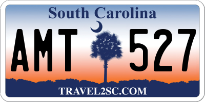 SC license plate AMT527