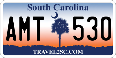 SC license plate AMT530
