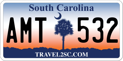 SC license plate AMT532
