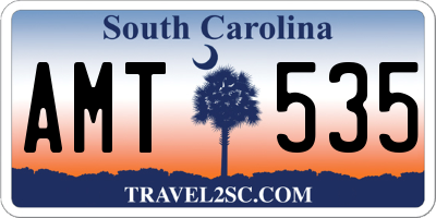 SC license plate AMT535