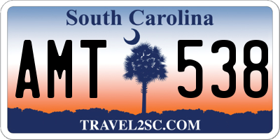 SC license plate AMT538