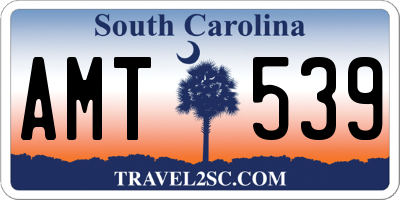 SC license plate AMT539