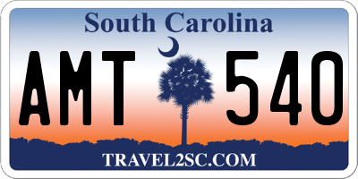 SC license plate AMT540