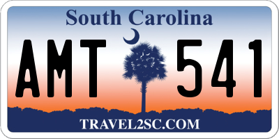 SC license plate AMT541
