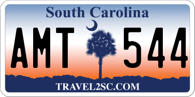 SC license plate AMT544