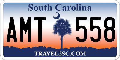 SC license plate AMT558