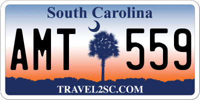 SC license plate AMT559