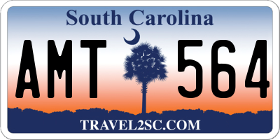 SC license plate AMT564