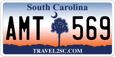 SC license plate AMT569
