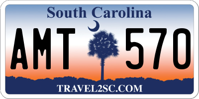 SC license plate AMT570