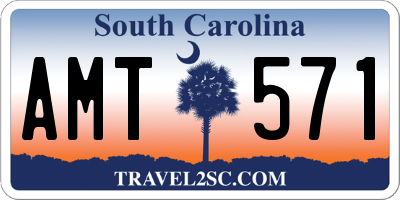 SC license plate AMT571
