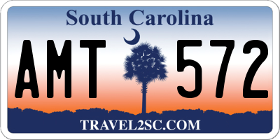 SC license plate AMT572