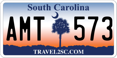 SC license plate AMT573