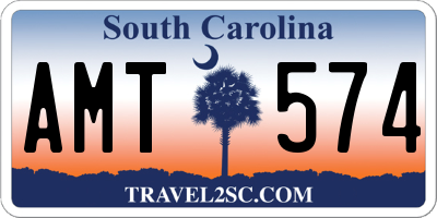 SC license plate AMT574