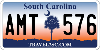 SC license plate AMT576