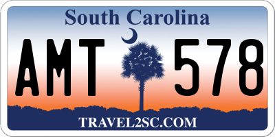 SC license plate AMT578